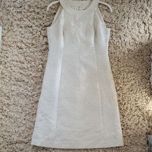 Stylish Cream Halter Dress